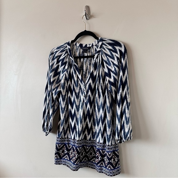 LUCKY Brand-Boho 3/4 Sleeve Lightweight V-Neck Top (Size:Medium) - Picture 4 of 8